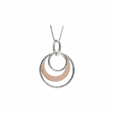 Collier Fraboso en argent et argent doré rose