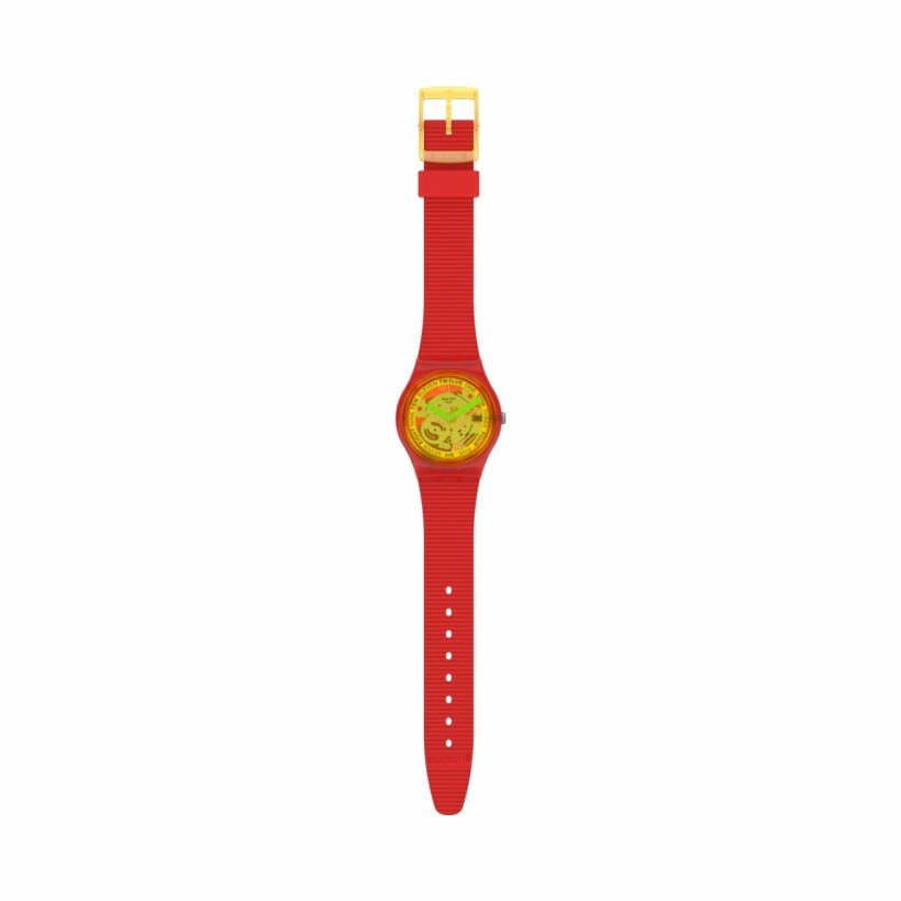 Montre Swatch Monthly Drops Retro-Rosso