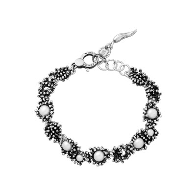 Bracelet Giovanni Raspini Anémone en argent et perle de culture
