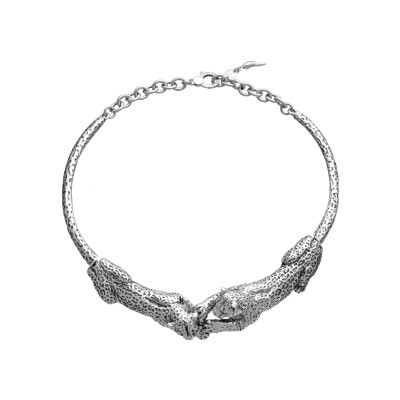 Collier Giovanni Raspini léopard en argent