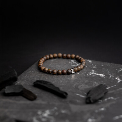 Bracelet Gemini Classics en acier et bronzite