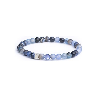 Bracelet Gemini Classics en acier et agate