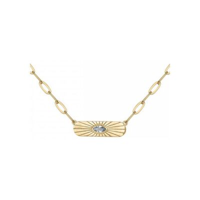 Collier en plaqué or et oxyde de zirconium