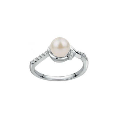 Bague en argent et perle d'eau douce