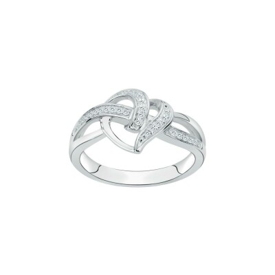 Bague en argent et oxyde de zirconium