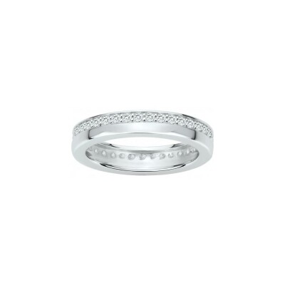 Bague en argent et oxyde de zirconium