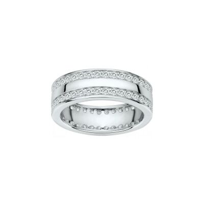 Bague en argent et oxyde de zirconium