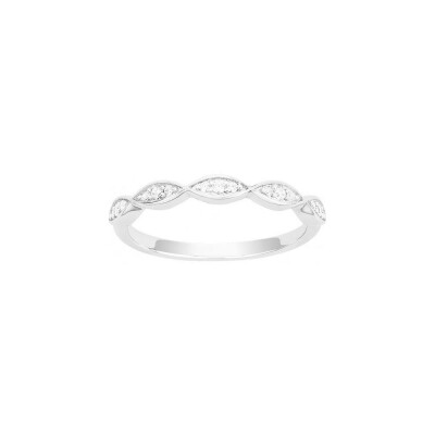 Bague en argent et oxyde de zirconium