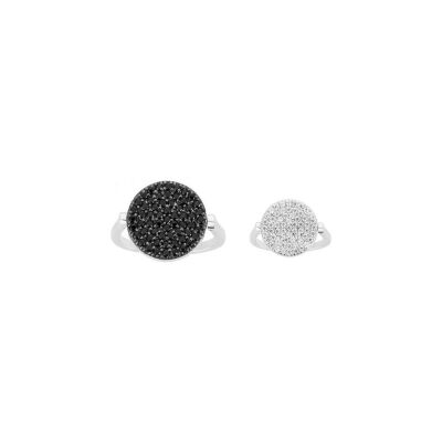 Bague en argent et oxyde de zirconium