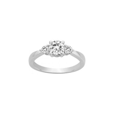 Bague en argent et oxyde de zirconium