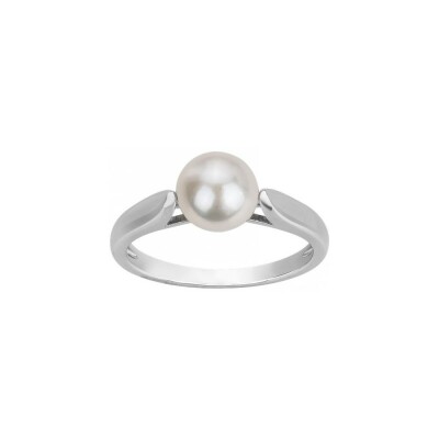 Bague en argent et perle d'eau douce