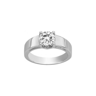 Bague en argent et oxyde de zirconium