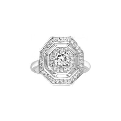 Bague en argent et oxyde de zirconium