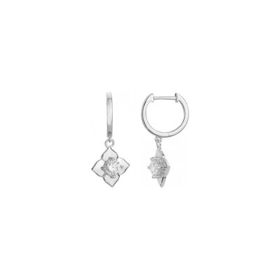 Boucles d'oreilles en argent et oxyde de zirconium