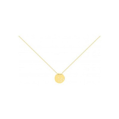Collier en plaqué or et oxyde de zirconium