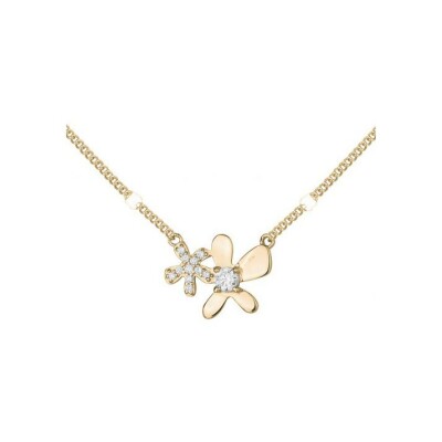 Collier en plaqué or et oxyde de zirconium