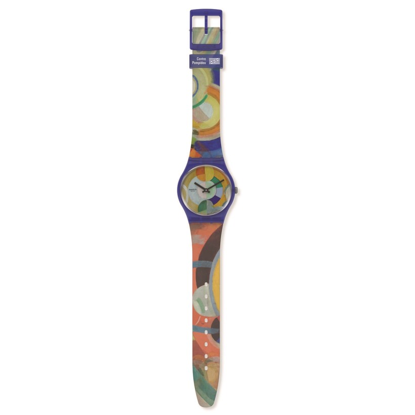 Montre Swatch Swatch x Centre Pompidou Carousel, by Robert Delaunay