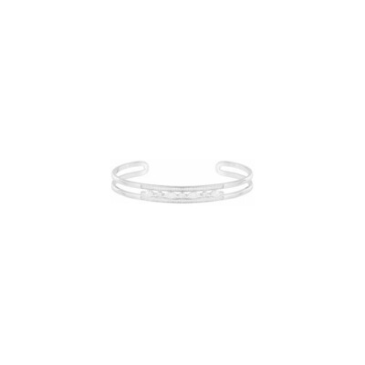 Bracelet en argent et oxyde de zirconium