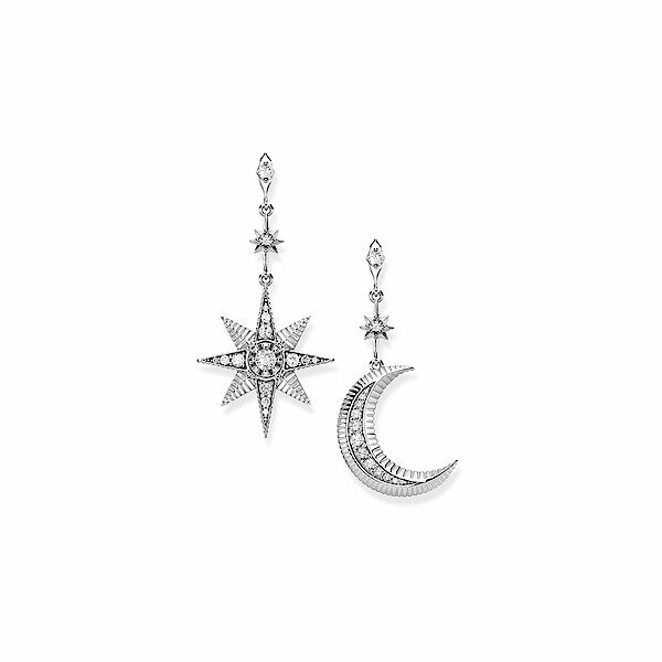 Boucles d'oreilles Thomas Sabo Glam Soul Bohémienne magique en argent et oxydes de zirconium