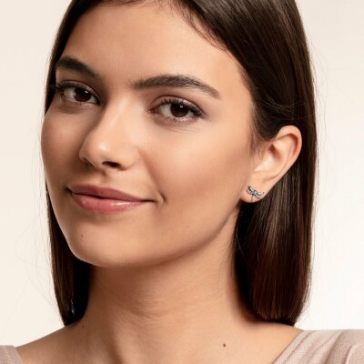 Boucles d'oreilles Thomas Sabo Libellule en argent et pierres multicolores