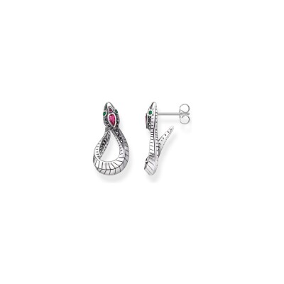 Boucles d'oreilles Thomas Sabo en argent et pierres de synthèse