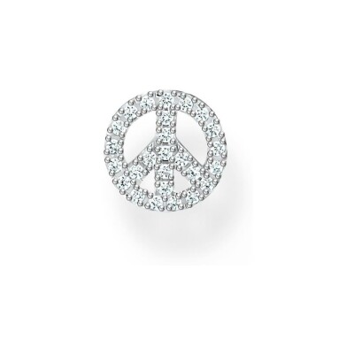 Mono clou d'oreille Thomas Sabo Peace en argent et oxydes de zirconium