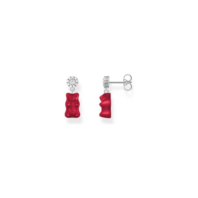 Boucles d'oreilles Thomas Sabo THOMAS SABO x HARIBO en argent, verre et oxyde de zirconium
