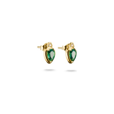 Clous d'oreilles Thomas Sabo en argent, plaqué or et oxyde de zirconium