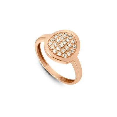 Bague Clozeau Mikado en or rose et diamants