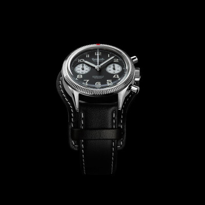 Montre Hanhart 417 ES Flyback Reverse Panda 39mm 1954 Manuel