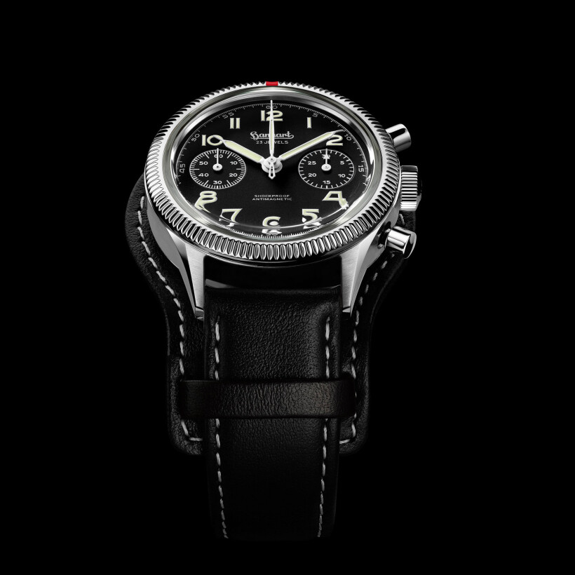 Hanhart Pioneer 417 ES 39 mm, strap M watch