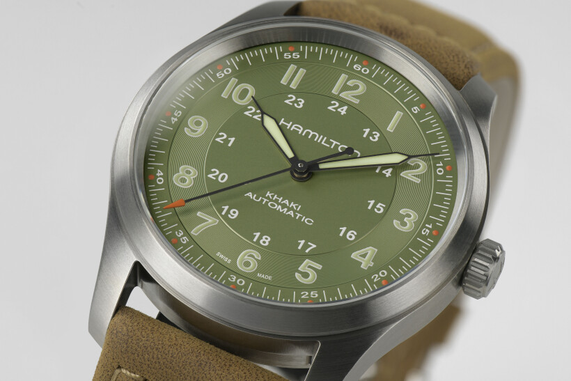 Montre Hamilton Khaki Field Titanium Verte