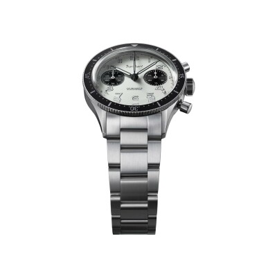 Montre Hanhart 1882  Panda, 39 mm, bracelet acier