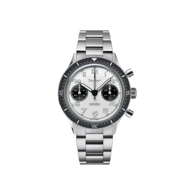 Montre Hanhart 1882  Panda, 39 mm, bracelet acier