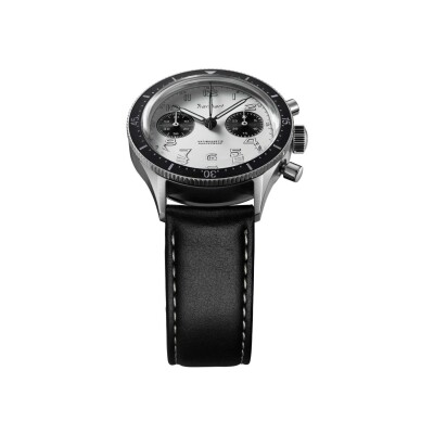 Montre Hanhart 1882  Panda, 39 mm, bracelet acier