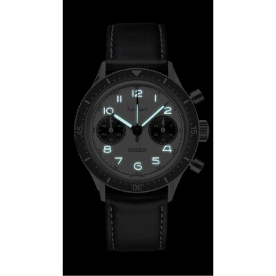 Montre Hanhart 1882  Panda, 39 mm, bracelet acier