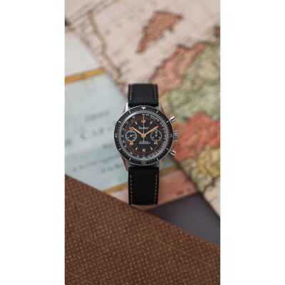 Montre Hanhart 1882 415 ES 39mm noir, taille M