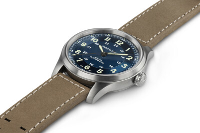 Montre Hamilton Khaki Field Titanium Bleue H70545540