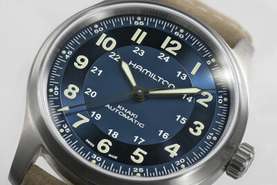 Montre Hamilton Khaki Field Titanium Bleue H70545540