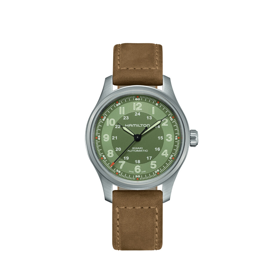 Montre Hamilton Khaki Field Titanium Verte H70545560