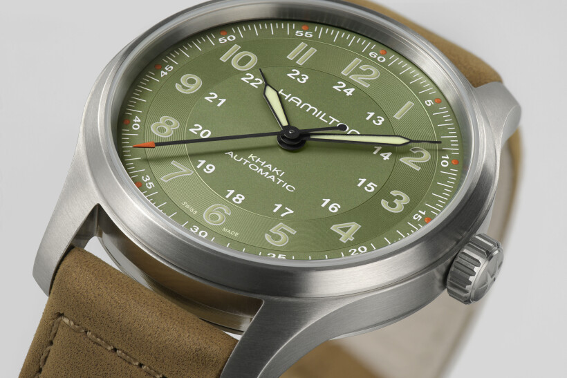 Montre Hamilton Khaki Field Titanium Verte