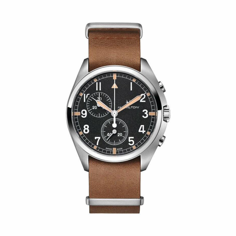 Montre Hamilton Khaki Aviation Khaki Pilot Pioneer Chrono Quartz