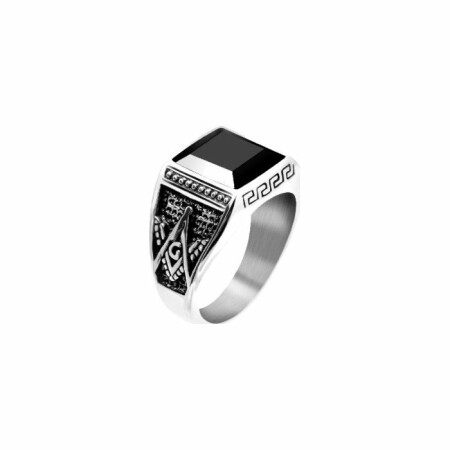 Bague Rochet Rock 15mm en acier taille 66