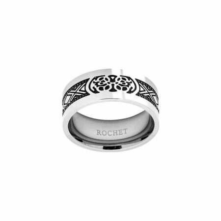 Bague Rochet Talisman 9mm en acier taille 62