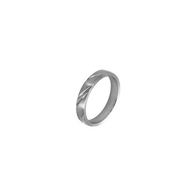 Bague Rochet DEAR 4mm en acier satiné, taille 62