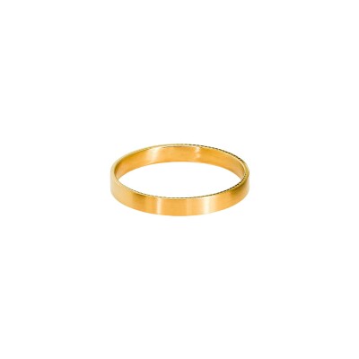 Bague Rochet PURE 3mm en acier satiné, taille 60