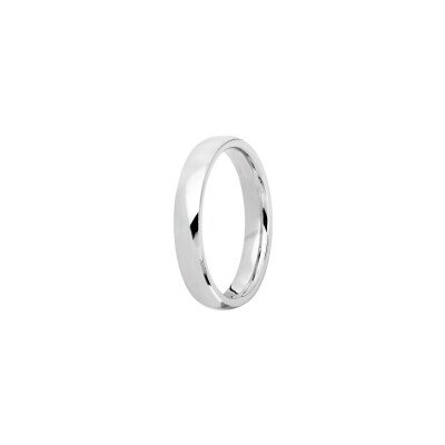 Alliance Classique Jonc Parisien Prestige Allégé en platine, largeur 3.5mm