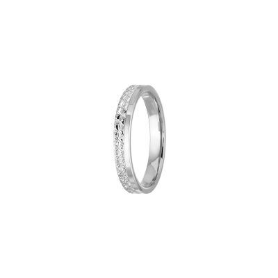 Alliance Jules et Louise en platine, largeur 3mm