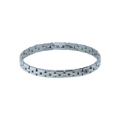 Bracelet Rochet FACTORY en acier pvd bleu glacier