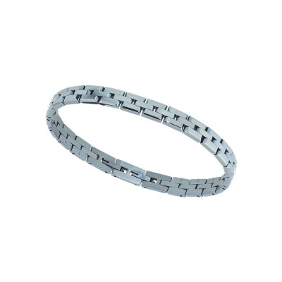 Bracelet Rochet FACTORY en acier pvd bleu glacier